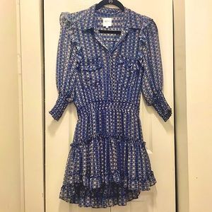 MISA Los Angeles Navy Lorena Mini Dress- Size XS